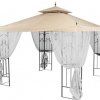 Gazebo Parts Direct Catalog 10X12 Replacement Canopy Top Cover For Hampton Bay Arrow Gazebo - Riplock 350 - Beige