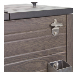 Gazebo Parts Direct Catalog Wood Look 60-Quart Outdoor Rolling Cooler