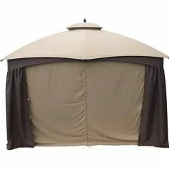 LOWES Asheville 10 X12 Full Set Gazebo Curtains 4 Sides With Zippers