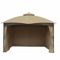 Gazebo Parts Direct Lowes Allen And Roth 10 X 12 Gazebo Universal Privacy Curtains TPGAZ17-002 Flash Sale Catalog