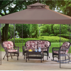 Gazebo Parts Direct Sunjoy Khaki+Dark Brown+Capulet Olive Replacement Canopy For Classic Scroll Gazebo (10X12 Ft) L-GZ288PST-4D Sold At Walmart CA Catalog