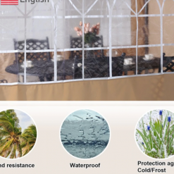 Gazebo Parts Direct 10X12 Gazebo Patio Gazebos For Winter, Weatherproof Gazebo With Window Curtains For Outdoor Party Wedding