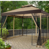 Gazebo Parts Direct Dark Brown Replacement Canopy For Winslow Gazebo (10X10 Ft) L-GZ038PST-3A1 Sold At Sears&Kmart SUNJOYGROUP