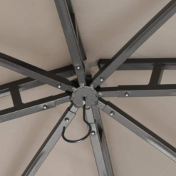 Gazebo Parts Direct Patio Garden Gazebo 10x12 With Mosquito Netting+ Double Soft-top Light Gray