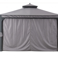 Gazebo Parts Direct Catalog Shadow Creek Gray Replacement Curtain Set (10X12 Ft) L-GZ1140PST-G