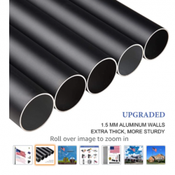 Gazebo Parts Direct Catalog 25 Ft Aluminum Black Anodized Sectional Flagpole With 3x5 Ft US Flag Gold Ball Outdoor Heavy Duty 15 Gauge