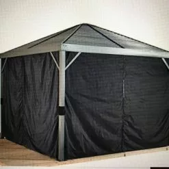 Gazebo Parts Direct UNIVERSAL 10 X 10 CURTAIN BLACK WITH ZIPPERS Catalog