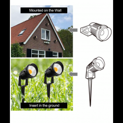 Gazebo Parts Direct 10W Landscape Lights 12V 24V 1000LM Warm White Low Voltage LED Waterproof Outdoor Lights (10Pack)