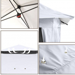 Gazebo Parts Direct 13'x13' Gazebo Tent Outdoor Pop Up Gazebo Canopy Shelter With Mosquito Netting (White)