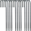 Gazebo Parts Direct 12 Pack Rebar Stakes, 12 Inch J Hook Heavy Duty Galvanized Ground Anchors For Secure Tent