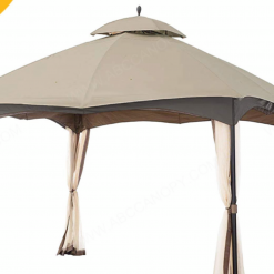 Gazebo Parts Direct Massilon Gazebo 12' X 10' Cabin-Style Soft Top Gazebo Top For Model L-GZ933PST Beige Catalog