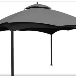 Gazebo Parts Direct Catalog Lowes Allen And Roth 10 X 12 Gray Gazebo Canopy New G-12S004B-1/GF-12S004BT FLASH SALE TODAY