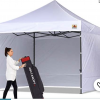 Gazebo Parts Direct Catalog Canopy 10x10 Pop Up Canopies Commercial Tents Market Stall With 6 Removable Sidewalls And Roller Bag Bonus 4 Weight Bags And 10ft Screen Netting And Half Wall, White