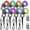 Gazebo Parts Direct Catalog Landscape Lighting 6W RGB Remote Control LED Landscape Lights 12V Waterproof Color-Changing Decorative Lights For Indoors Outdoors(8 Pack)