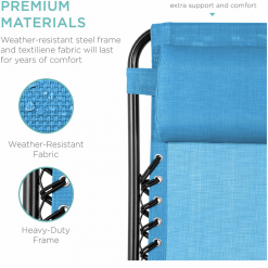 Gazebo Parts Direct Copy Of Set Of Two Adjustable Zero Gravity Lounge Chair Recliners For Patio, Pool W/Cup Holders - Catalog