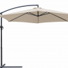 Gazebo Parts Direct Offset Umbrella 10FT Cantilever Patio Hanging Umbrella Outdoor Market Umbrella With Crank And Cross Base (Beige) Catalog