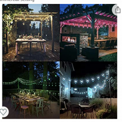 Gazebo Parts Direct Catalog Waterproof LED 24ft Indoor Outdoor Commercial Grade Patio Lights Create Cafe Ambience In Your Home