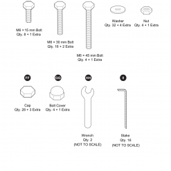 Gazebo Parts Direct HARDWARE KIT FOR LOWES ALLEN AND ROTH GAZEBO TPGAZ17-002 Catalog