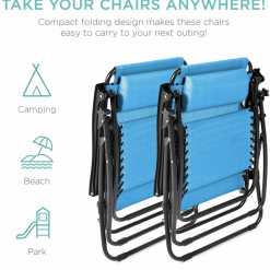 Gazebo Parts Direct Copy Of Set Of Two Adjustable Zero Gravity Lounge Chair Recliners For Patio, Pool W/Cup Holders - Catalog