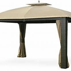 Gazebo Parts Direct Sonoma Replacement Canopy For The Sonoma Riviera 10x12 Wicker Gazebo L-GZ815PST- Standard 350 - Beige Catalog