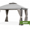 Gazebo Parts Direct Replacement Canopy For The Shadow Creek Gazebo - RIP LOCK 350 - 10x12 Slate Gray L-GZ1140PST
