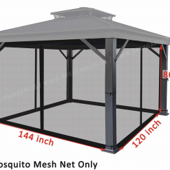 Gazebo Parts Direct Universal 10 X 12 Gazebo Mosquito Netting Screen Black Catalog