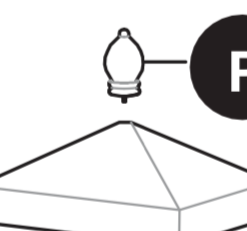 Gazebo Parts Direct TPGAZ17-002 Finial For Vent Cover Catalog