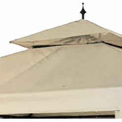 Gazebo Parts Direct 10'x10' Water Resistant Canopy Top Replacement For Arrow Gazebo Dual Tier Beige Outdoor Garden Yard Patio Cover