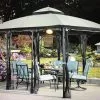Gazebo Parts Direct Catalog Original Replacement Canopy For Somerset Gazebo (10X12 Ft) L-GZ212PCO-B Sold At BigLots, Dark Grey