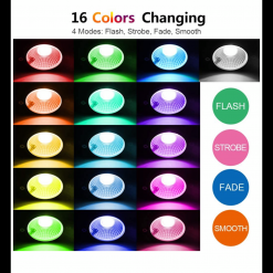 Gazebo Parts Direct Catalog Landscape Lighting 6W RGB Remote Control LED Landscape Lights 12V Waterproof Color-Changing Decorative Lights For Indoors Outdoors(8 Pack)