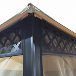 Gazebo Parts Direct Catalog Windsor Original Replacement L-GZ717PST-C 10x12 Canopy For Windsor Sold At Big Lots Beige