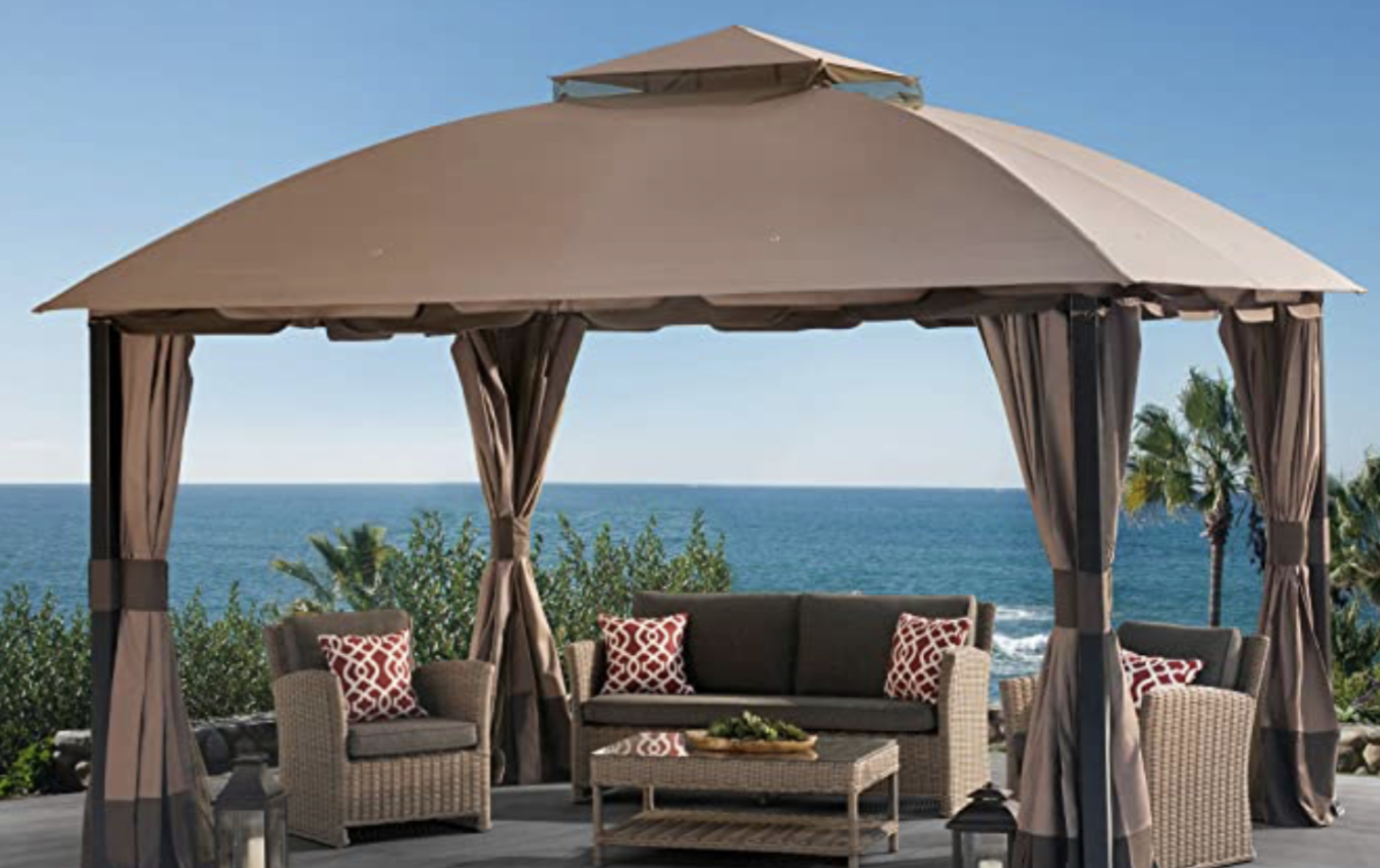 Gazebo Parts Direct Replacement Canopy For South Hampton Gazebo (11x13 FT) L-GZ659PST-WV Sold At Big Lots, Brown Catalog 4 Gazebo Parts Direct Replacement Canopy For South Hampton Gazebo (11x13 FT) L-GZ659PST-WV Sold At Big Lots, Brown Catalog