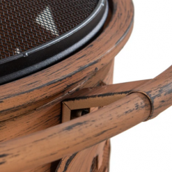 Gazebo Parts Direct HALLOWEEN 30 In. Jack-o-lantern Round Wood Burning Firepit With Poker Catalog