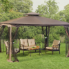 Gazebo Parts Direct Sunjoy Light Brown Replacement Canopy For Regency II Gazebo (10x12 FT) L-GZ798PST-E Sold At OSJ