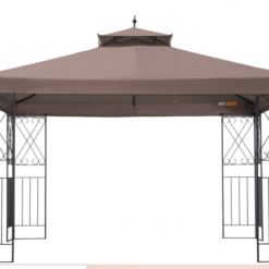 Gazebo Parts Direct Sunjoy Khaki+Dark Brown+Capulet Olive Replacement Canopy For Classic Scroll Gazebo (10X12 Ft) L-GZ288PST-4D Sold At Walmart CA Catalog
