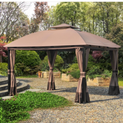 Gazebo Parts Direct Beige Replacement Canopy For South Hampton Gazebo (11x13 FT) L-GZ215PST-B Sold At BigLots