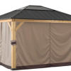 Gazebo Parts Direct Sunjoy Universal Curtains For 11 Ft. ×13 Ft. Wood-Framed Gazebos Catalog