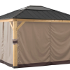 Gazebo Parts Direct Catalog SunJoy Universal Curtains For 11 Ft. ×11 Ft. Wood-Framed Gazebos