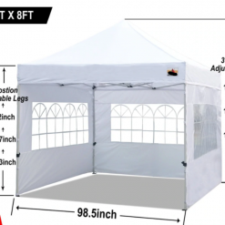 Gazebo Parts Direct Winter Gazebo With Sidewalls And Church Window 8x 8 Commercial Use