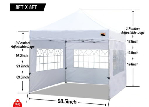 Gazebo Parts Direct Winter Gazebo With Sidewalls And Church Window 8x 8 Commercial Use
